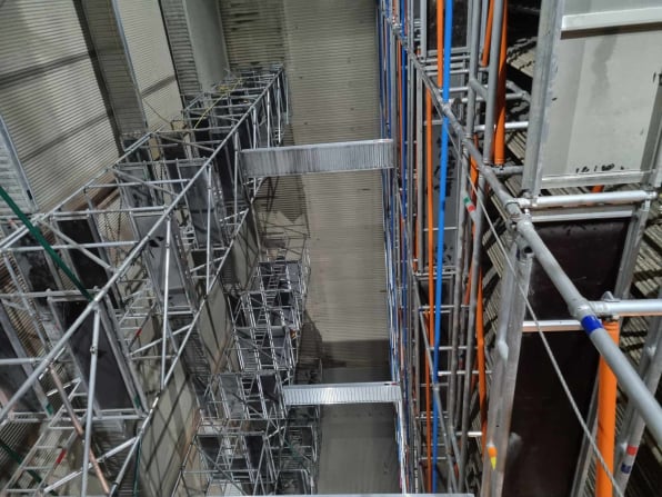 BOILER SCAFFOLDING SYSTEM