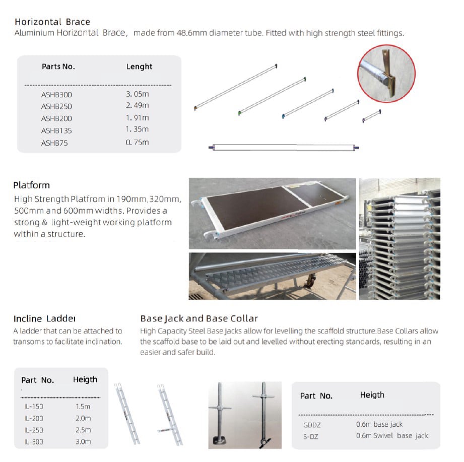 Aluminum Star-System Scaffolding